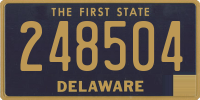 DE license plate 248504
