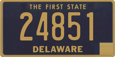 DE license plate 24851