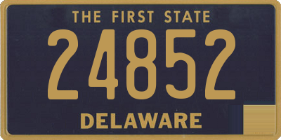 DE license plate 24852