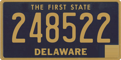 DE license plate 248522