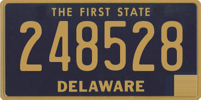 DE license plate 248528