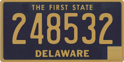 DE license plate 248532