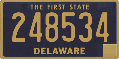 DE license plate 248534