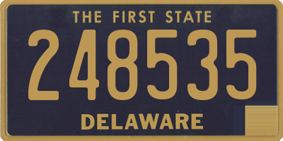 DE license plate 248535