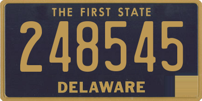 DE license plate 248545