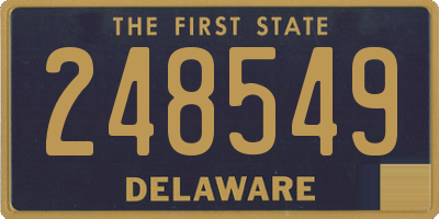 DE license plate 248549
