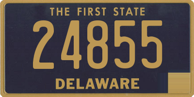 DE license plate 24855