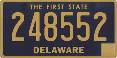 DE license plate 248552
