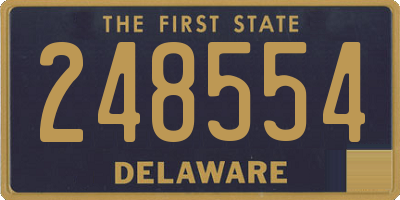 DE license plate 248554