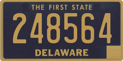 DE license plate 248564