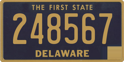 DE license plate 248567