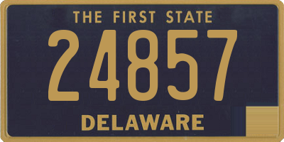 DE license plate 24857