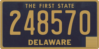 DE license plate 248570