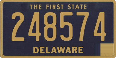 DE license plate 248574