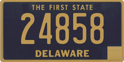 DE license plate 24858