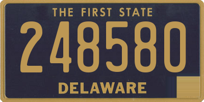 DE license plate 248580