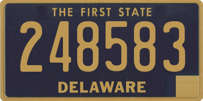 DE license plate 248583