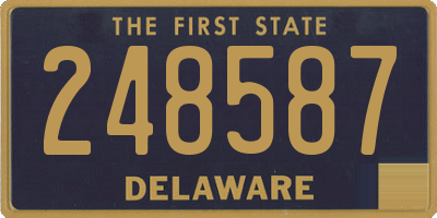 DE license plate 248587