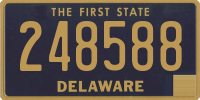 DE license plate 248588