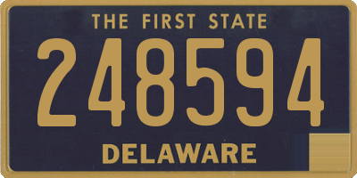 DE license plate 248594