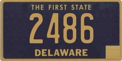 DE license plate 2486