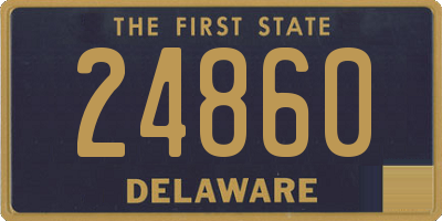 DE license plate 24860