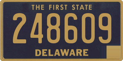 DE license plate 248609