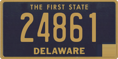 DE license plate 24861
