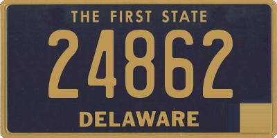 DE license plate 24862