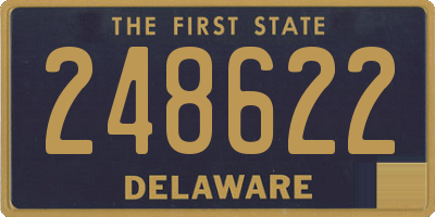 DE license plate 248622