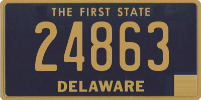 DE license plate 24863