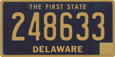 DE license plate 248633