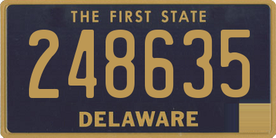 DE license plate 248635