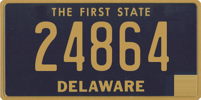 DE license plate 24864