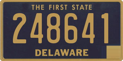 DE license plate 248641