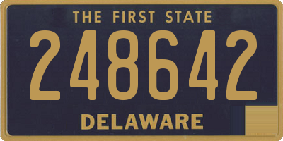 DE license plate 248642