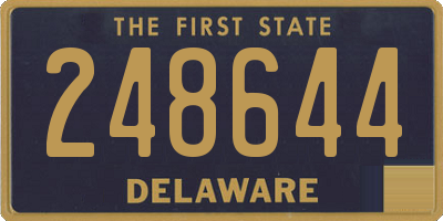 DE license plate 248644