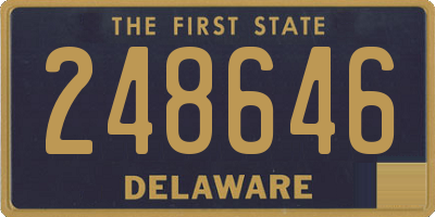 DE license plate 248646