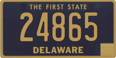 DE license plate 24865