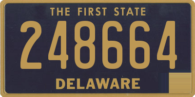 DE license plate 248664