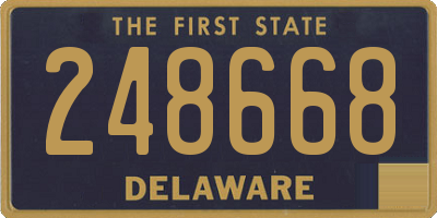 DE license plate 248668