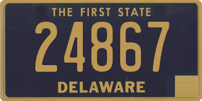 DE license plate 24867