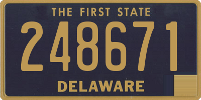 DE license plate 248671
