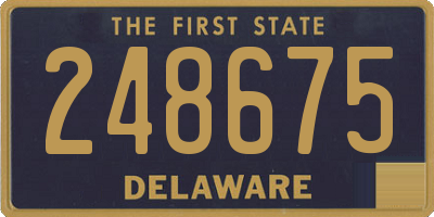 DE license plate 248675