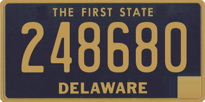 DE license plate 248680