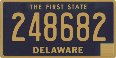 DE license plate 248682