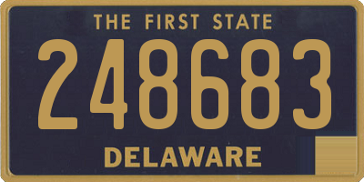 DE license plate 248683