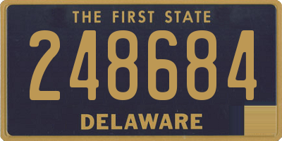 DE license plate 248684