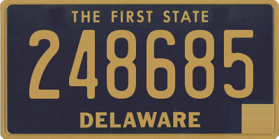 DE license plate 248685