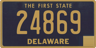 DE license plate 24869